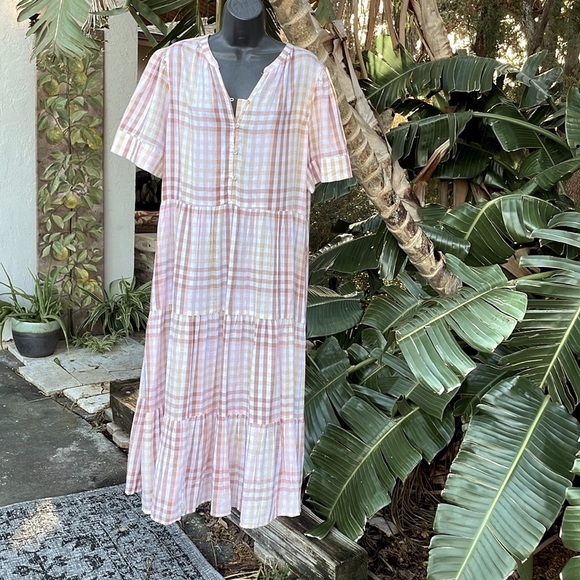 Croft and barrow checked dress - Picture 3 of 7